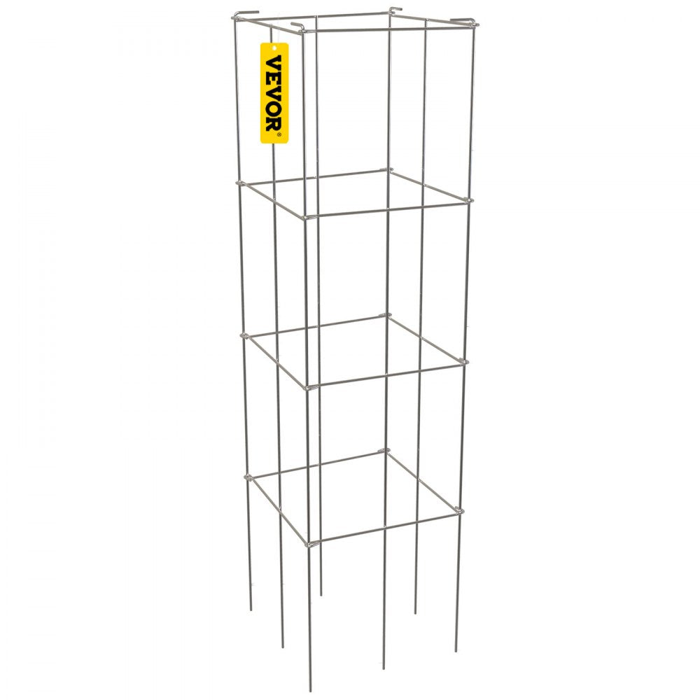 VV-KZDFQJ11.8X46YS5Z - Heavy-Duty 5-Pack Tomato Cages, 11.8" x 46.1" Support