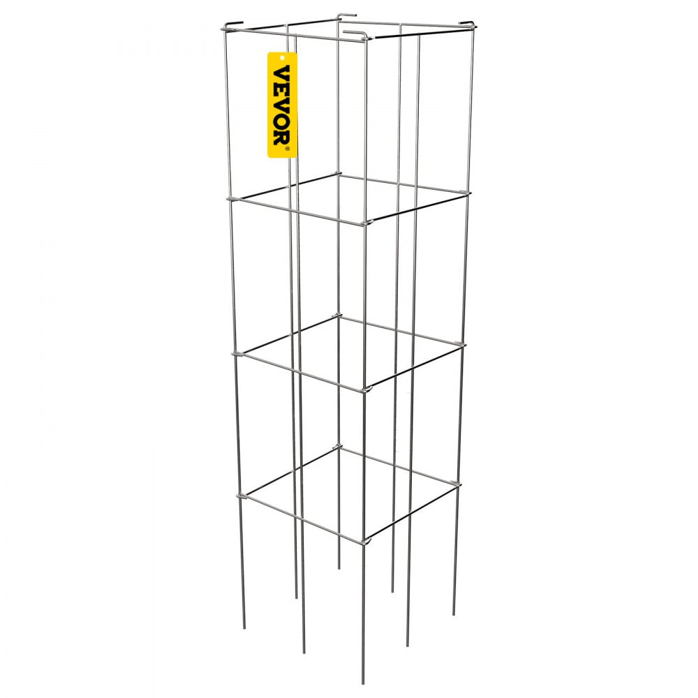 VV-KZDFQJ11.8X46YS5Z - Heavy-Duty 5-Pack Tomato Cages, 11.8" x 46.1" Support