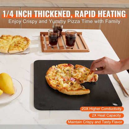 JHQ-CCP-406*368-6 - 16" Pre-seasoned Carbon Steel Pizza Steel for Crispy Crusts