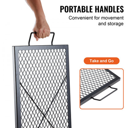 JY-MY-YKW32 - 32"x15" Heavy-Duty Steel Grill Grate for Outdoor Cooking