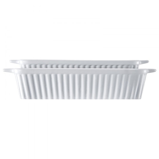 JH-B2022090216-ML - Elegant Ceramic Baking Dish Set with Double Handles