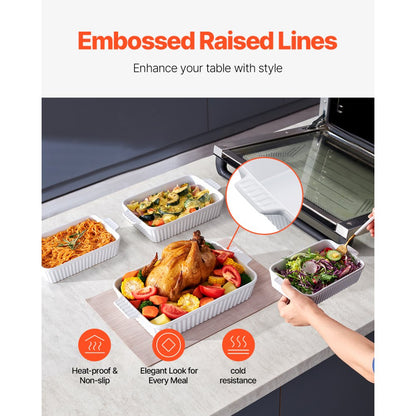 JH-B2022090216 - Elegant Ceramic Baking Dish Set for Stylish Cooking and Serving