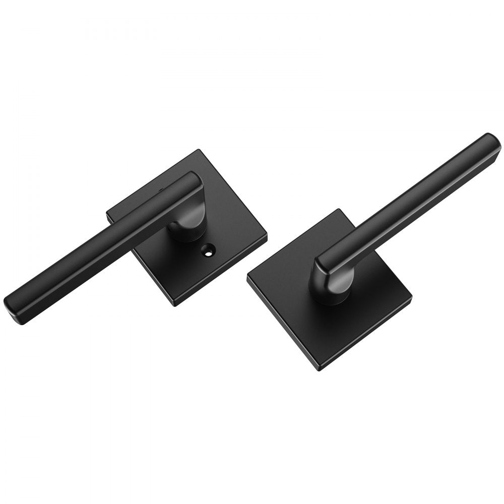 KJ2118-PS-BLK - 5 Pack Matte Black Non-Locking Door Levers for Easy Access