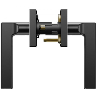 KJ2118-PS-BLK - 5 Pack Matte Black Non-Locking Door Levers for Easy Access