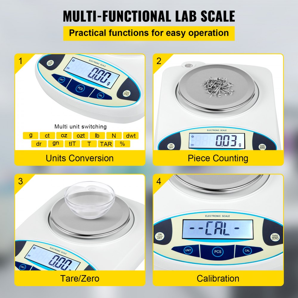 HZ-B30002 - Precise 3000g Analytical Balance Scale with Durable ABS Design