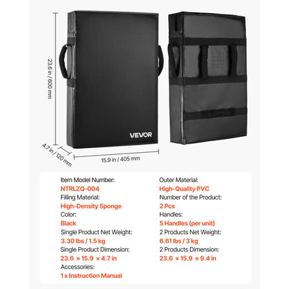 NTRLZQ-004 - Heavy Duty Football Blocking Dummy with Handles, 24x16in