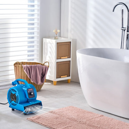 DL-120-M1 - VEVOR 600 CFM Floor Blower, Adjustable Speed & Timer