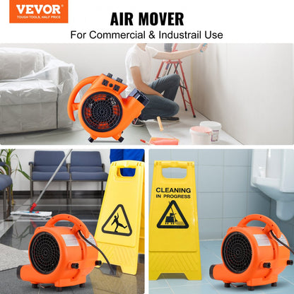VV-FXZGFJ1450 - High-Velocity Floor Blower with 1000 CFM & Adjustable Angles