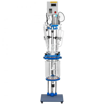 010869864950 - 5L Jacketed Reactor with Digital Display & Variable Speed Motor