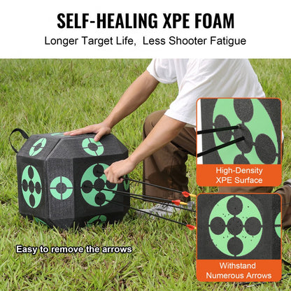 XJY-18 - Durable 15" Archery Target with 18 Faces for Versatile Practice