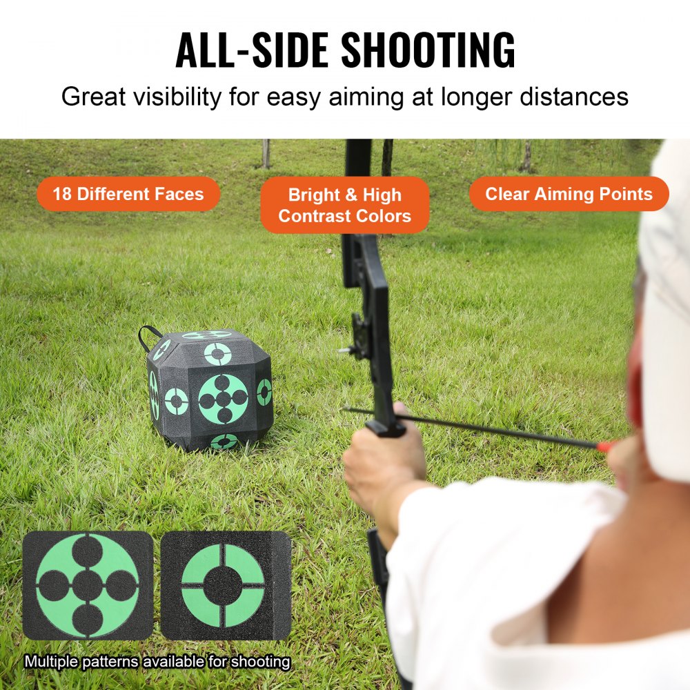 XJY-18 - Durable 15" Archery Target with 18 Faces for Versatile Practice