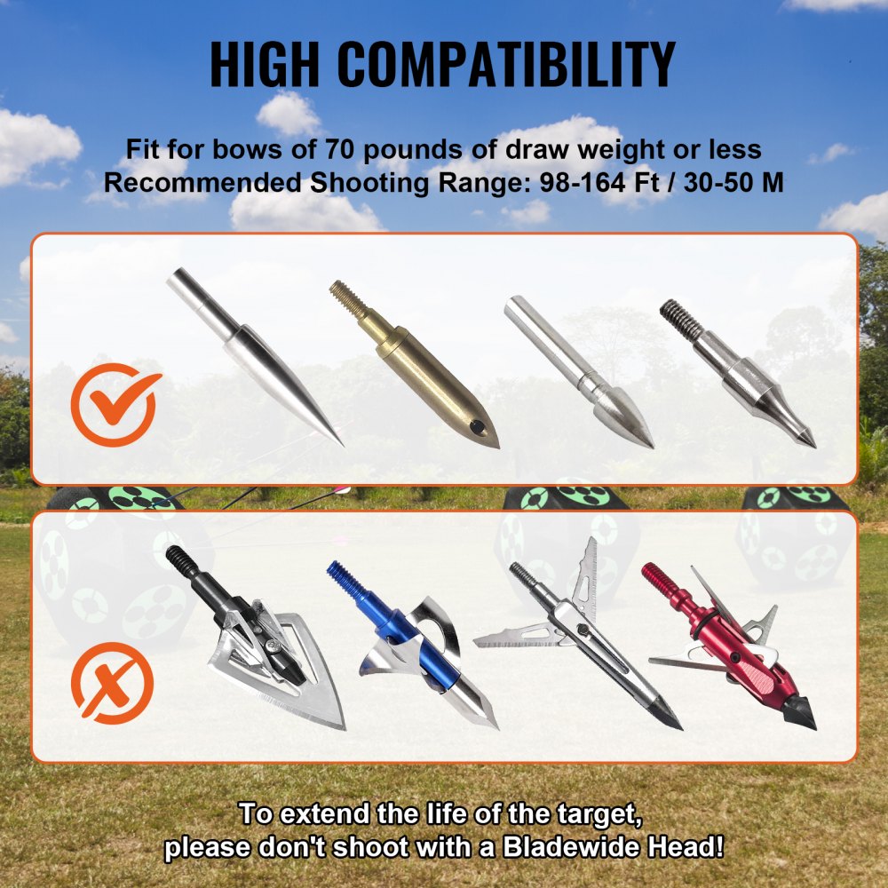 XJY-18 - Durable 15" Archery Target with 18 Faces for Versatile Practice