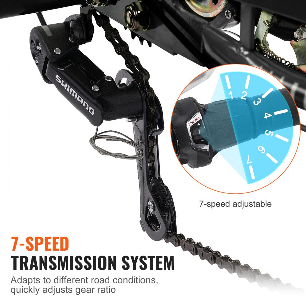 SS002-3B - Stable 26-Inch Carbon Steel Adult Tricycle for Safe Riding