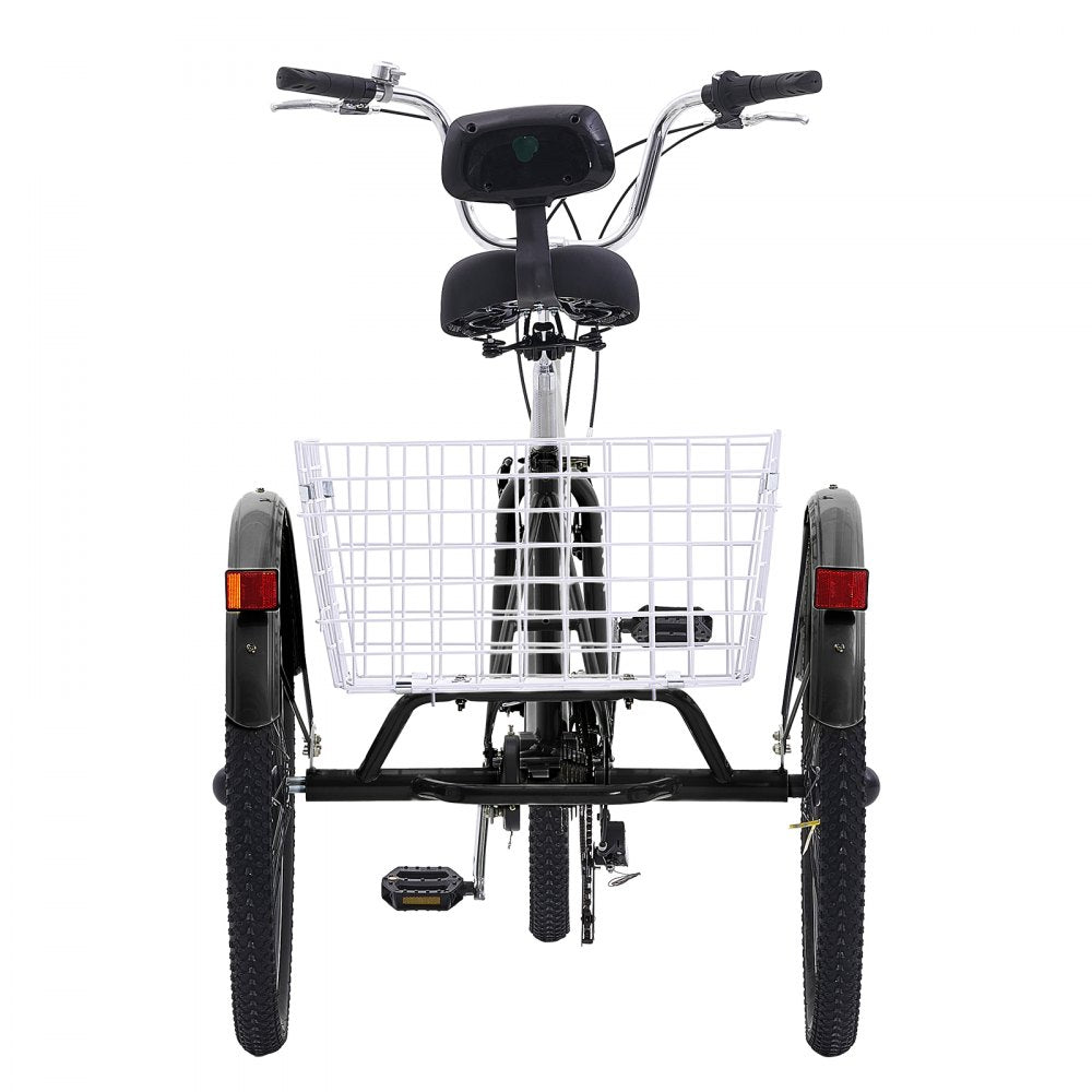 SS002-3B - Stable 26-Inch Carbon Steel Adult Tricycle for Safe Riding