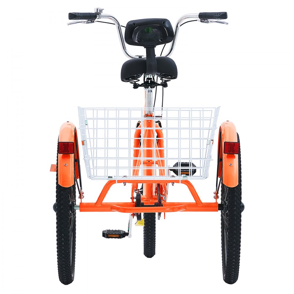 SS003-6A - Stable 26-Inch Orange Adult Tricycle for Safe Rides