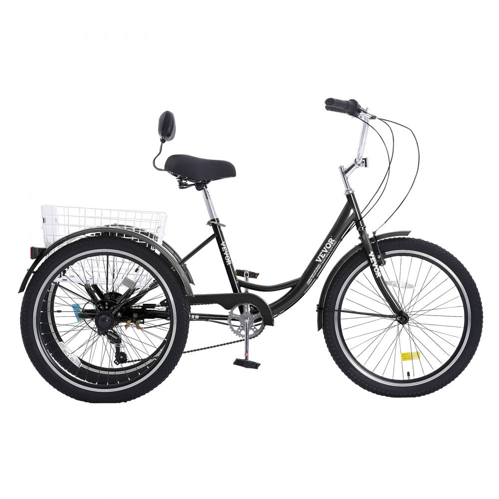 SS002-2C - Stable 24-Inch VEVOR Adult Tricycle for Seniors and All Skill Levels