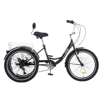 SS002-2C - Stable 24-Inch VEVOR Adult Tricycle for Seniors and All Skill Levels