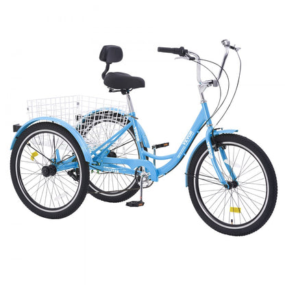 SS002-3D - Stable 26-Inch VEVOR Adult Tricycle for Reliable Transportation