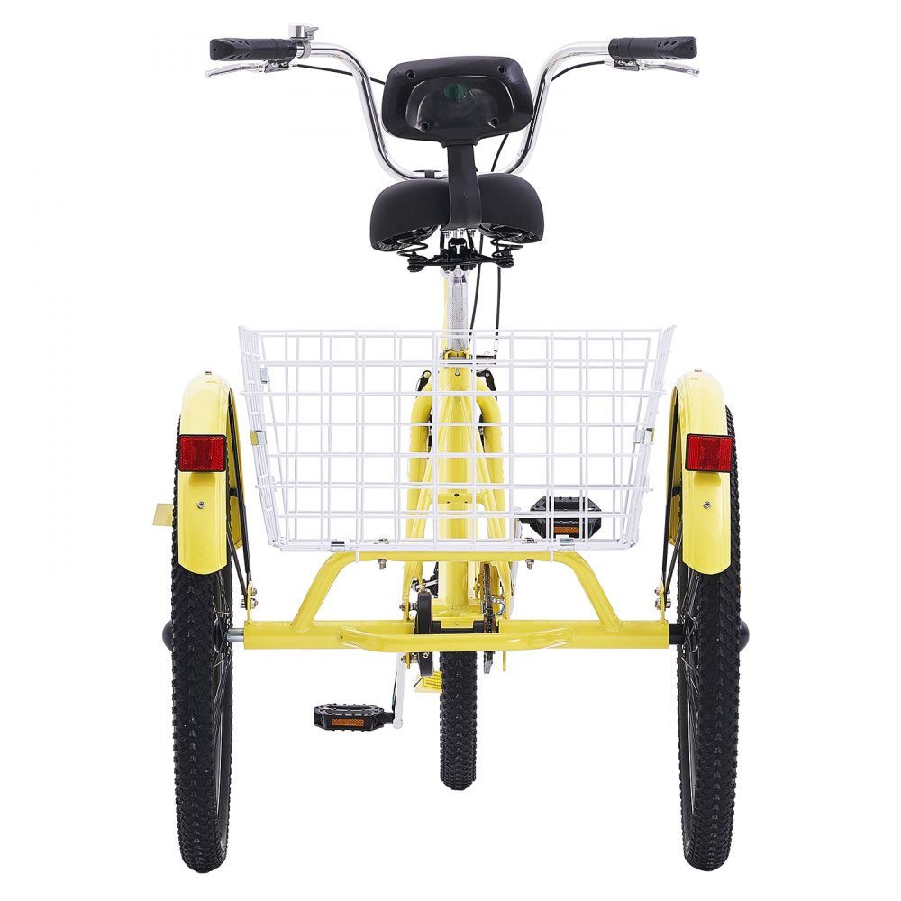 SS003-4B - Durable 20" Carbon Steel Adult Tricycle for Reliable Rides