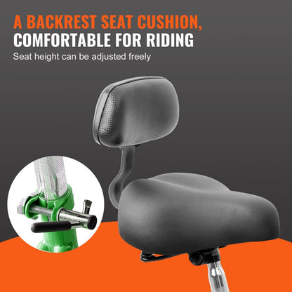 SS003-5B - Durable 24" VEVOR Adult Tricycle with Adjustable Seat and Basket