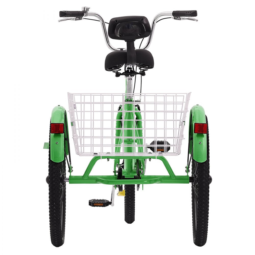 SS003-5B - Durable 24" VEVOR Adult Tricycle with Adjustable Seat and Basket