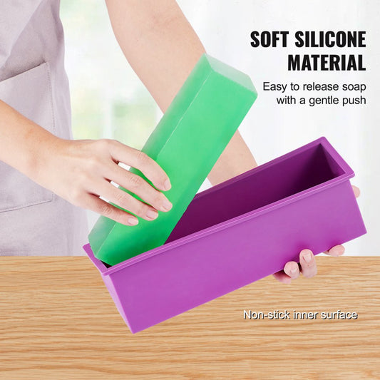 KH-Q02 - Professional Soap Making Kit with Bamboo Cutter & 1-Inch Soap Bars