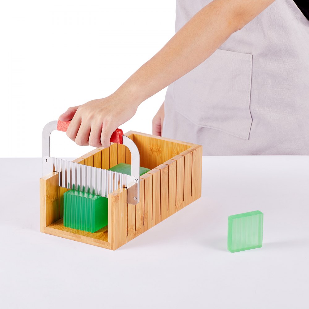 KH-Q02 - Professional Soap Making Kit with Bamboo Cutter & 1-Inch Soap Bars