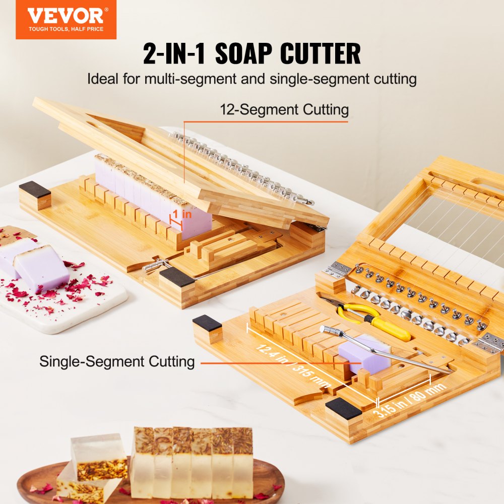 KH-Q05 - Efficient Soap Cutter for 12 Bars, 1 Inch Thick