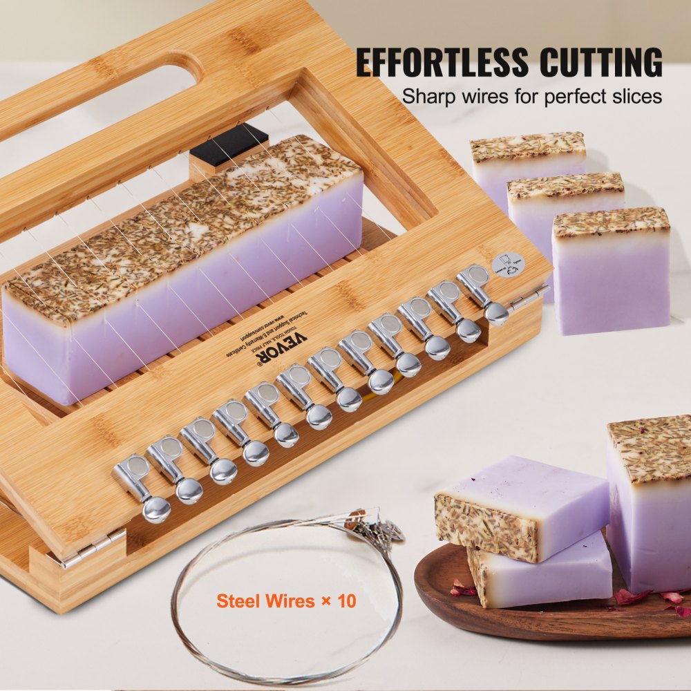 KH-Q05 - Efficient Soap Cutter for 12 Bars, 1 Inch Thick
