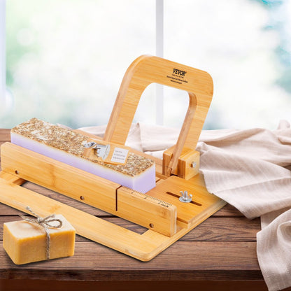 KH-Q03 - Adjustable Bamboo Soap Cutter with Ultra-Sharp Metal Wires