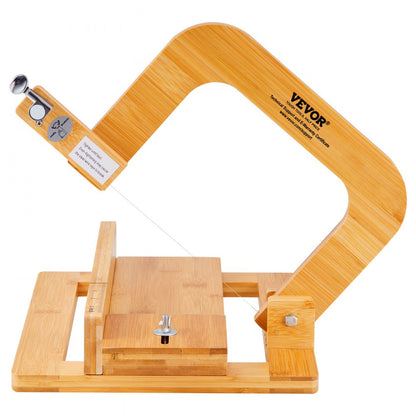 KH-Q03 - Adjustable Bamboo Soap Cutter with Ultra-Sharp Metal Wires