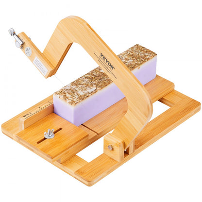 KH-Q03 - Adjustable Bamboo Soap Cutter with Ultra-Sharp Metal Wires