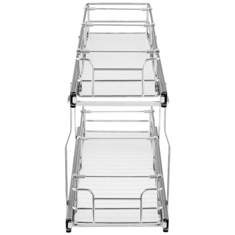 LX-C9358 - 2-Tier Pull Out Organizer, 8.5"W Steel Wire Basket
