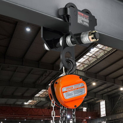 2T-F - Adjustable 2 Ton VEVOR Push Beam Trolley for Steel Beams