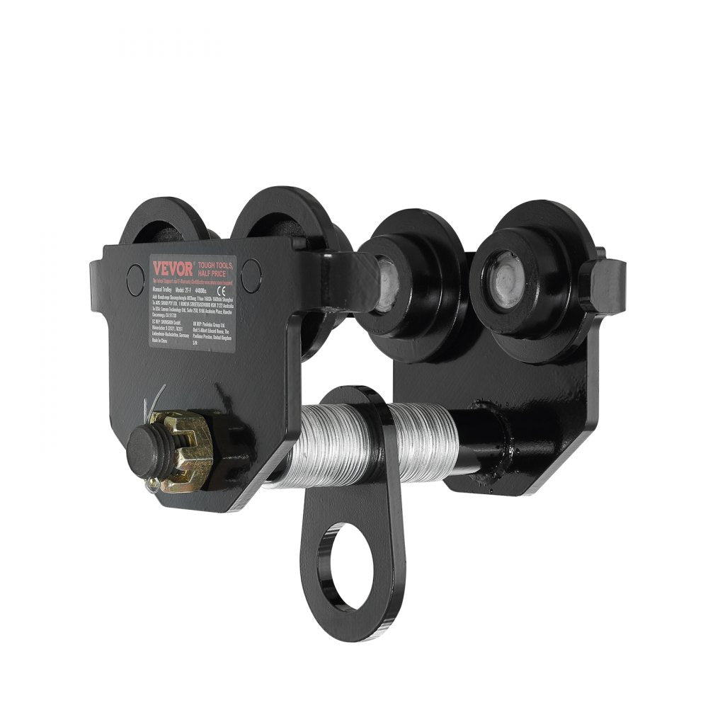 2T-F - Adjustable 2 Ton VEVOR Push Beam Trolley for Steel Beams