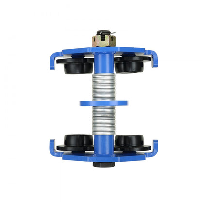 2T-F - Heavy-Duty 4400 lbs Adjustable Steel Beam Trolley with Dual Wheels