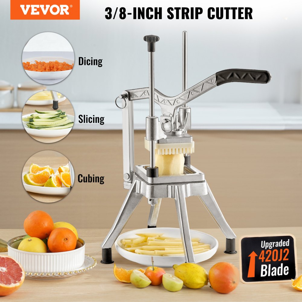 J002-01/02 - Heavy-Duty Vegetable Chopper with 3/8-Inch Dicing Capability