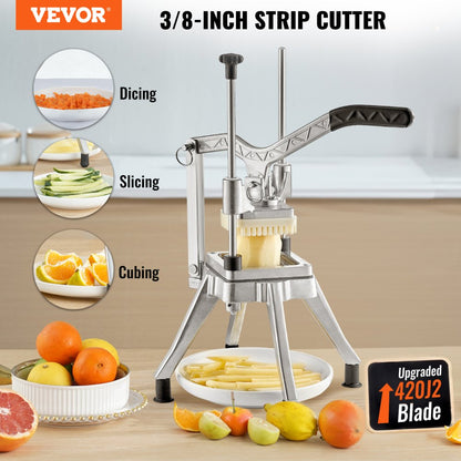J002-01/02 - Heavy-Duty Vegetable Chopper with 3/8-Inch Dicing Capability