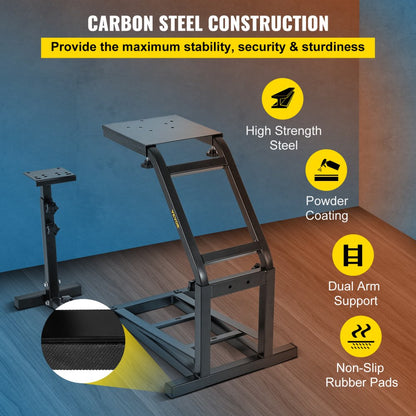 G29/27/25ZJ - Adjustable Racing Wheel Stand for Logitech & Pedals