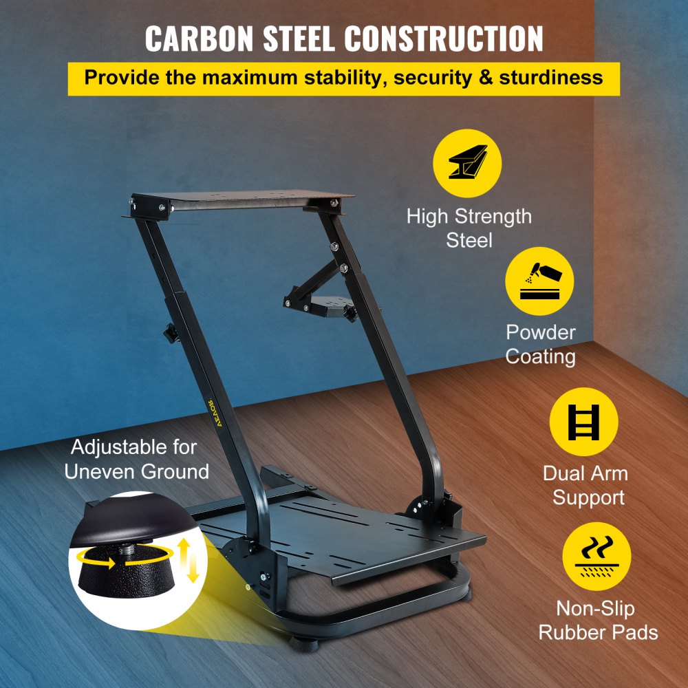 G29ZDJ - Adjustable Carbon Steel Racing Simulator Cockpit for All Heights