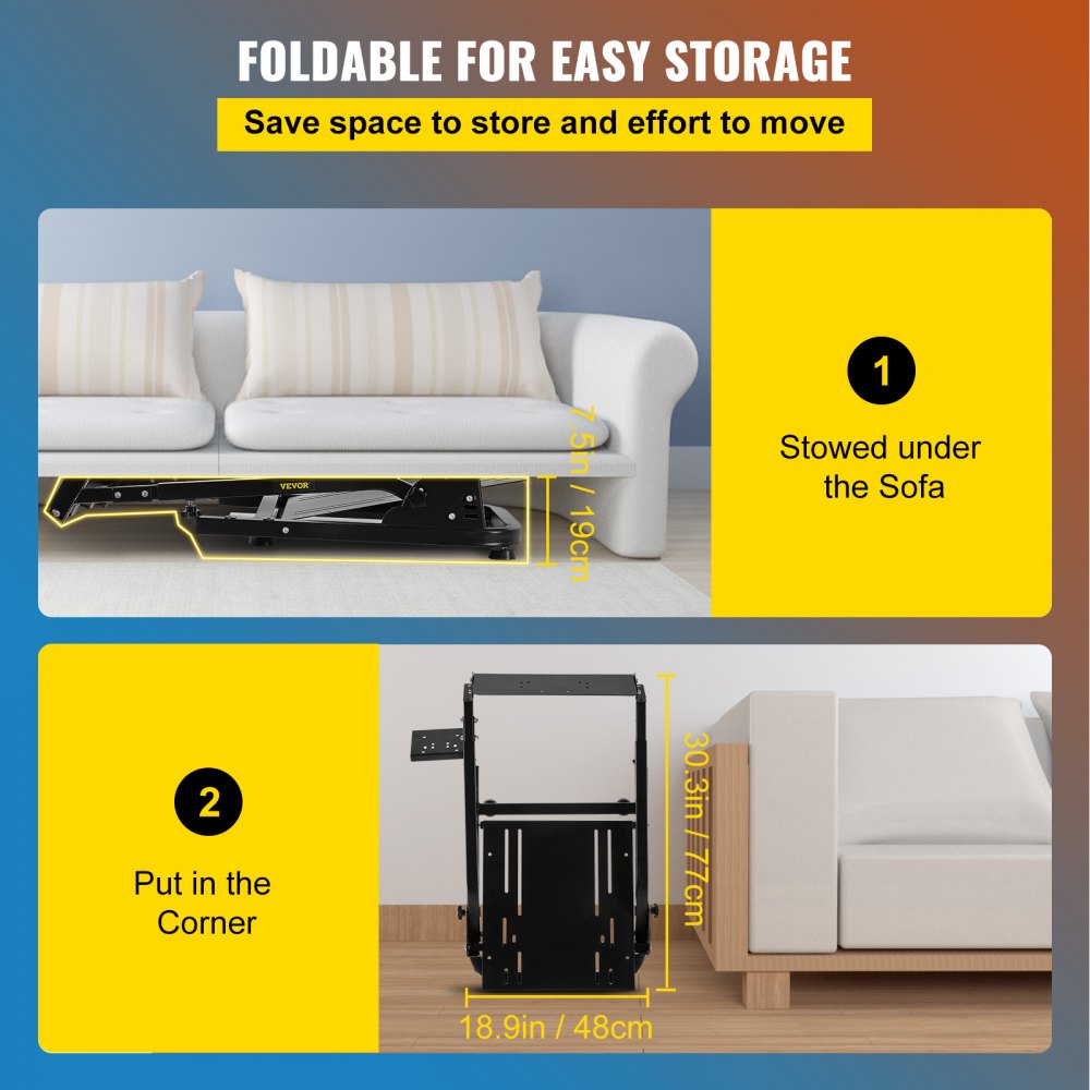 G29ZDJ - Adjustable Carbon Steel Racing Simulator Cockpit for All Heights