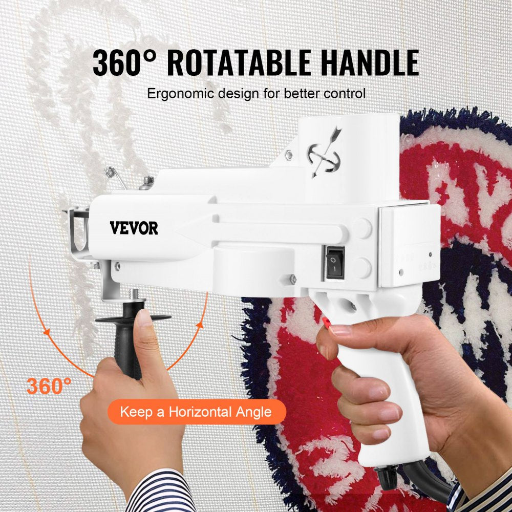 GR-1 - VEVOR Electric Tufting Gun for Easy Carpet Crafting