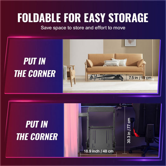 G920ZDJ - Heavy-Duty Carbon Steel Racing Wheel Stand for Thrilling Gaming