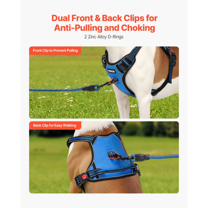WMDY24298 - Adjustable No Pull Dog Harness for Large Breeds, Reflective Safety