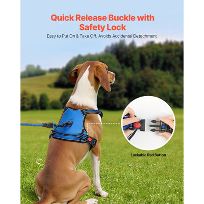 WMDY24298 - Adjustable No Pull Dog Harness for Large Breeds, Reflective Safety