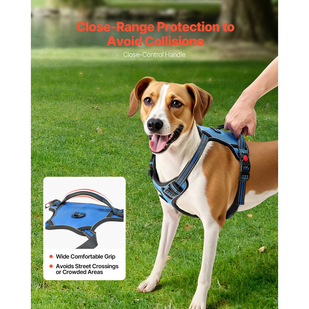 WMDY24298 - Adjustable No Pull Dog Harness for Large Breeds, Reflective Safety