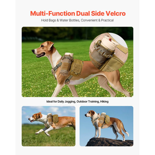 WMDY24299 - Adjustable No Pull Harness for Large Dogs with Reflective Stitching