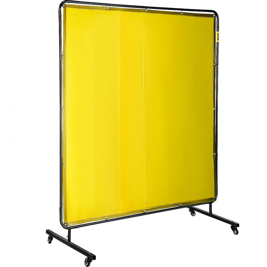 010171151053 - 6' x 6' Flame-Resistant Welding Screen with Mobile Frame