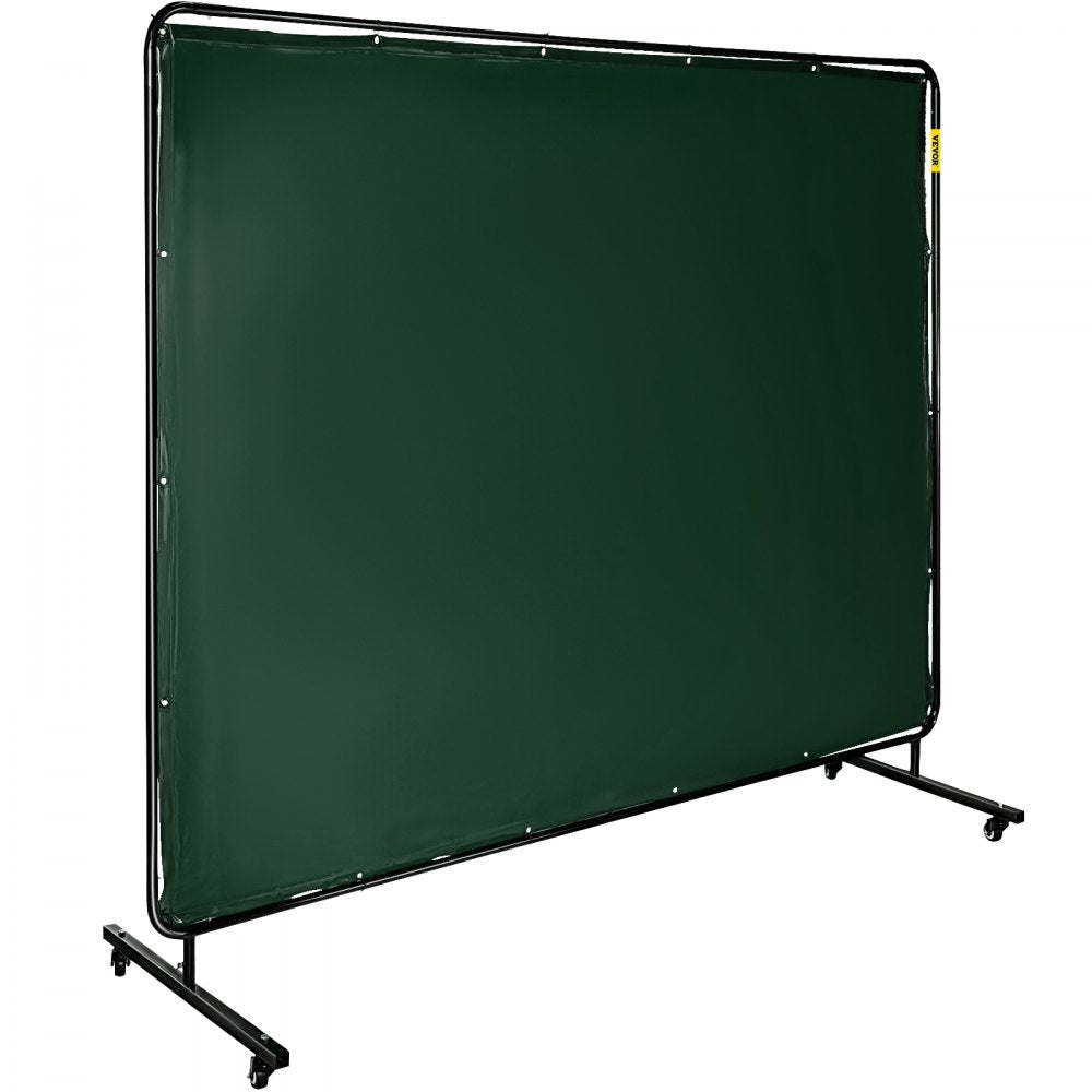 010460804961 - 6' x 8' Portable Welding Screen with Flame-Resistant Vinyl