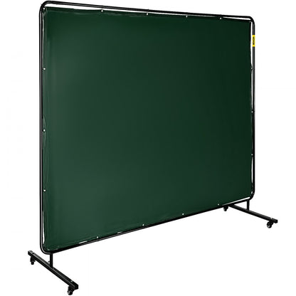 010460804961 - 6' x 8' Portable Welding Screen with Flame-Resistant Vinyl